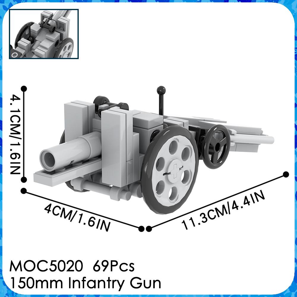 MOC WW2 Waffenziegel Motorrad Haubitze Waffenständer Militärfahrzeug Kompatible Figuren Bausteine Spielzeug Für Kinder Erwachsenen Geschenk