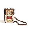 BEIBAOBAO Cute Cartoon Bear Mobile Phone Bag 2026 New Style Women's Change Bag Fashionable High-end PU Shoulder Messenger Bag Female Mini Small Wallet