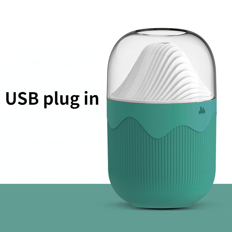 

Mi Fan портативный мини-диффузор аромата USB увлажнитель воздуха эфирное масло ночник холодный 300 мл распылитель для домашнего подарка Green-USB plug in