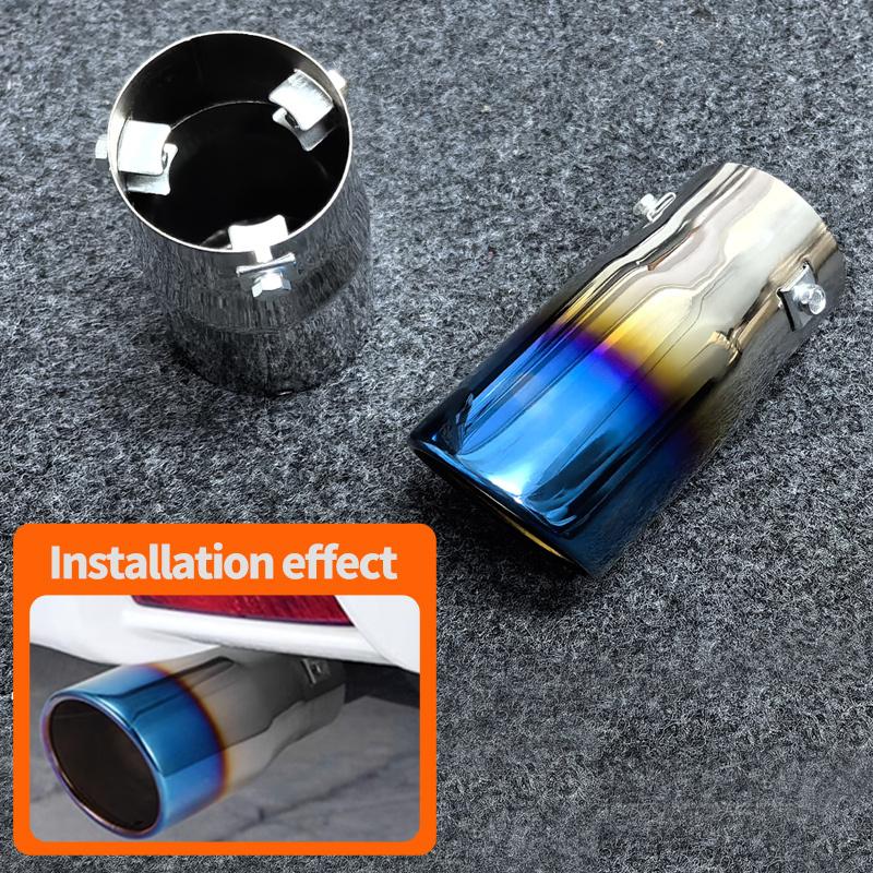 Car Exhaust Muffler Tail Pipe For Mazda 3 Qashqai Renault Clio 5 2019-2022 Stainless Steel Car Tailpipe Decor Accessories