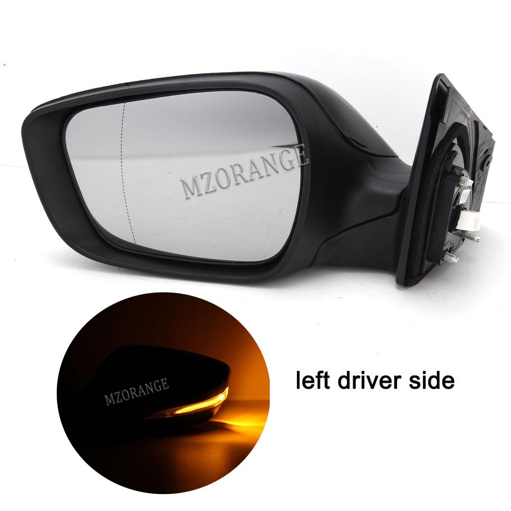 Side Mirror Heating For Hyundai Elantra 2011-2013 Outer Rearview Mirror Turn Signal assembly Reversing Mirror Assy 6 pin