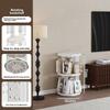 Rotating Bookshelf 360 Display 2/3/4/5 Tier Small Bookshelf for Small Space Floor Standing Bookcase Storage Rack Narrow Book Shelf Organizer