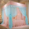 Three-Door Princess Style Thickened Mosquito Net for Single/Double Bed