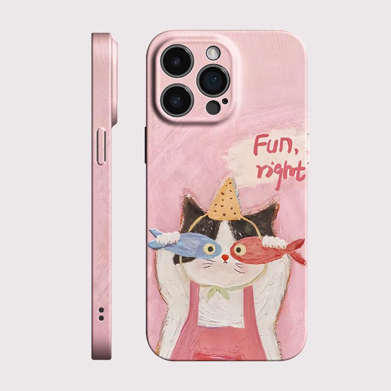 Funny Cat Phone Case for Xiaomi Mi 15T 14T 13 12 12s 9 10 11 Poco C40 M5 X3 F4 NFC Pro 4G 5G Glossy Film Hard PC Cover