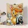 1Pc Bambi Friends Blanket Soft And Comfortable Casual Warm Camping Travel Christmas Halloween Xmas Gift M924271