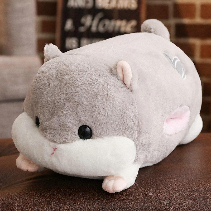 50-120cm New Doll Hamster Plush Toy Soft Stuffed Animals Pillow Girls Birthday Gifts Winter Hand Warm