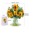 Thank You Wishes 3D Design Pop-Up Flower Card Pop-Up Premium Quality Flora Card Flower Bouquet Bouquet Card Graduation Ceremony