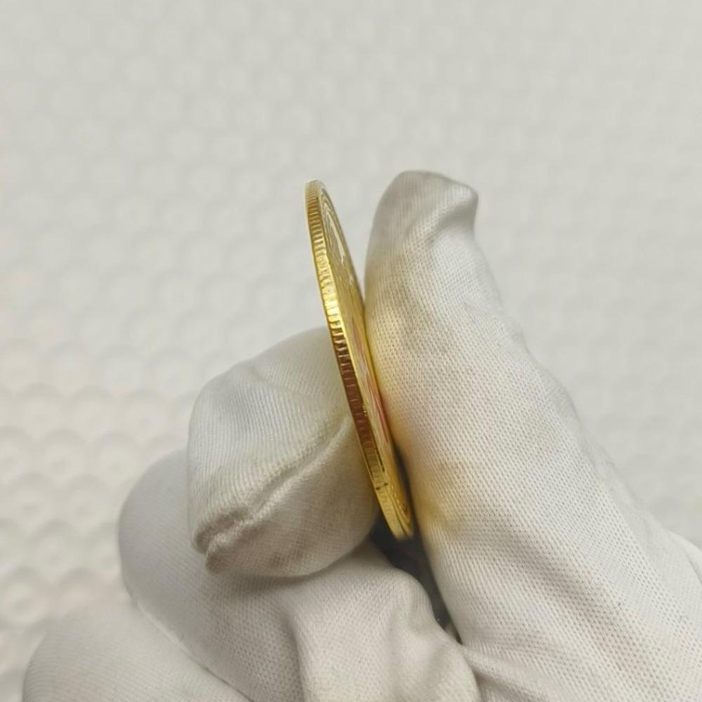 Tolv stjärntecken, Färgglada minnesmedaljer, Guld- och silverpläterade, Tolv stjärnteckensmynt, Metallhantverk, Små presenter