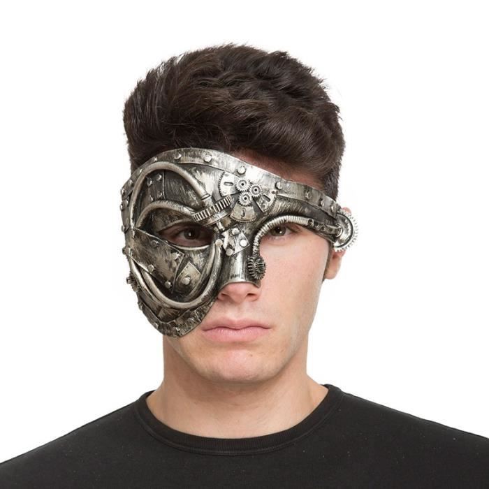 Masque - Steampunk - Argenté