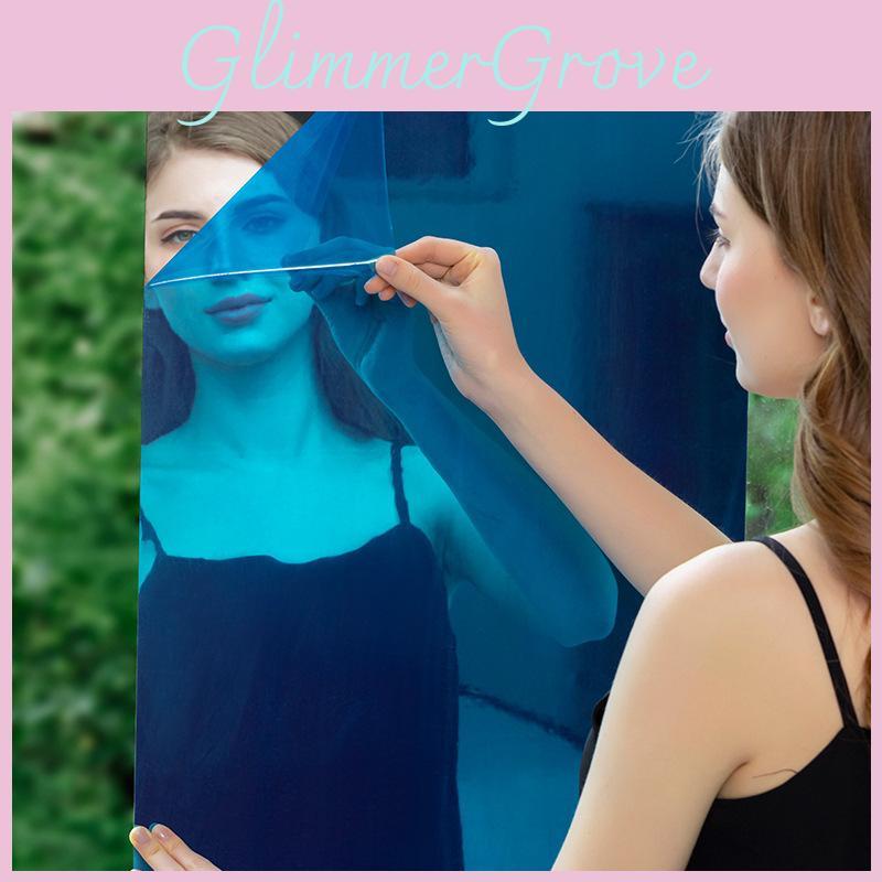 Selbstklebende Spiegel Wandaufkleber Weicher Spiegel Dekorative Reflektierende Folie Für Heimdekor