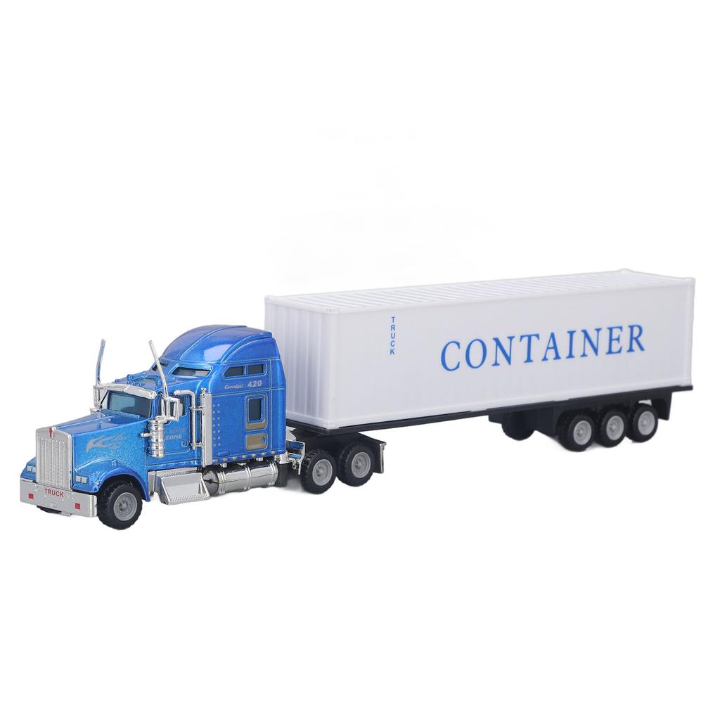 Container Truck Toy Model Pull Back Exquisite Vivid Alloy Toy Truck for Kids Home Outdoor