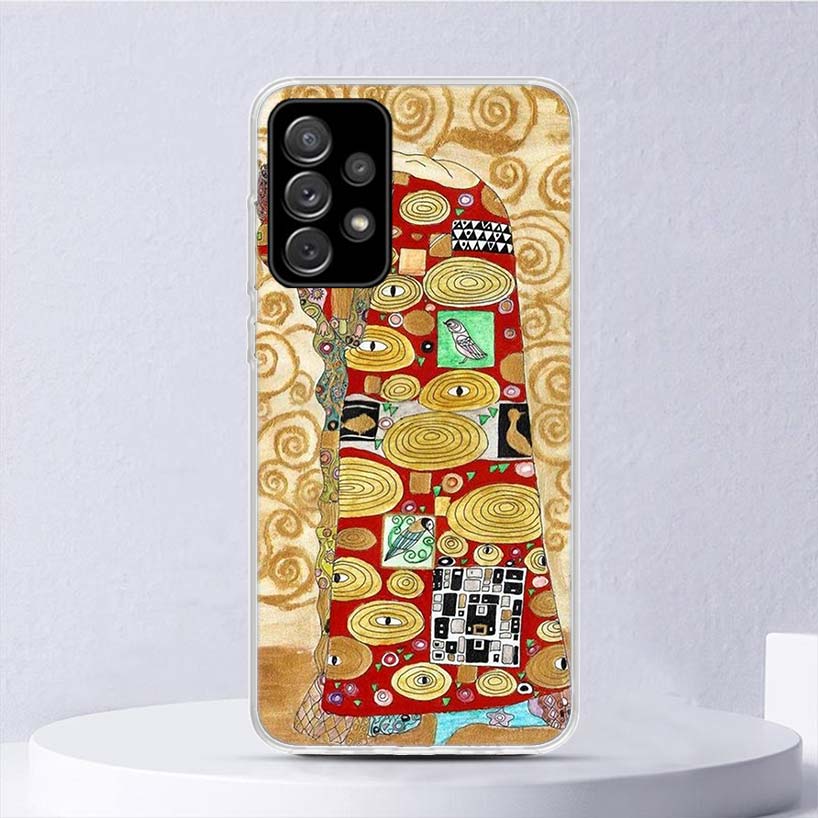 Custodia Morbida Design Kiss di Gustav Klimt Per Samsung Galaxy A52 A53 A32 A22 A12 5G Copertura per Telefono A33 A23 A13 A72 A73 A02S A03S A42 Coq