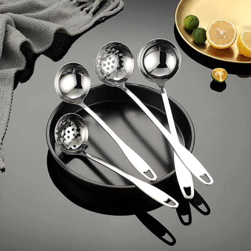 304 Stainless Steel Long Handle Ladle & Strainer Set