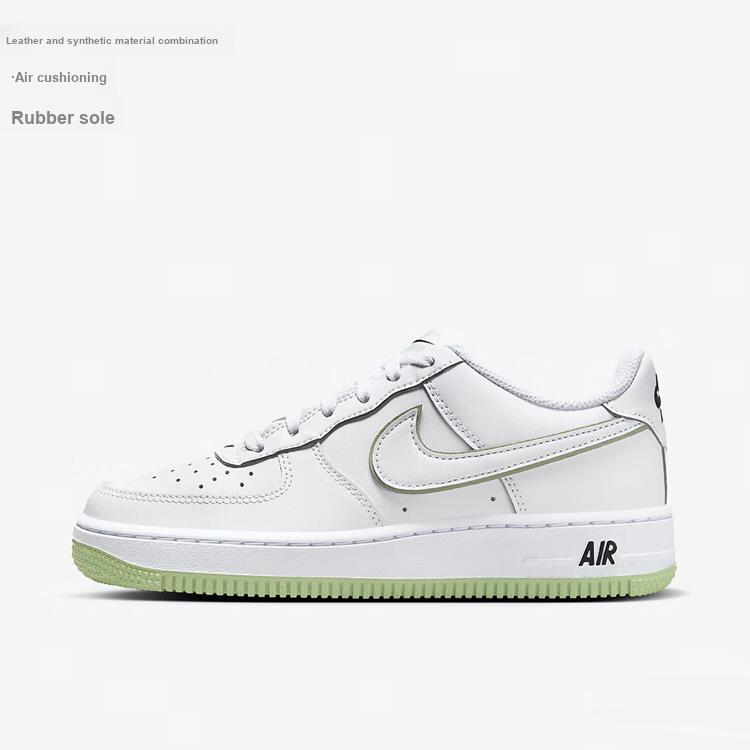 Nike Air Force 1 GS Honeydew Kids Sneakers White Black CT3839-108