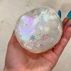 Clear Glitter Fruit Squeeze Toy Anxiety Relief Snowflake Sequins Fruit Stress Ball Slow Rising Stretchy Fruit Sensory Fidget Toy Party Favors
