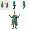 Stylish Men's Women's Christmas Tree Skirt Cosplay Outfit For Holiday Parties