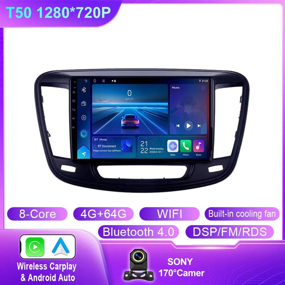 For Chrysler 200 200C 200S 2015 - 2019 Android Car Auto Radio Multimedia Video Stereo Player Carplay Navigation GPS QLED WIFI BT