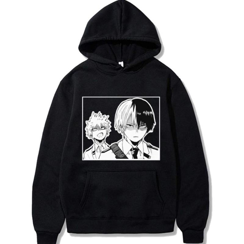 Japanese Animation My Hero Academia Hoodies Men Women Hooded Sweatshirts Pullovers Autumn Boys Girls Streetwear Hoodie