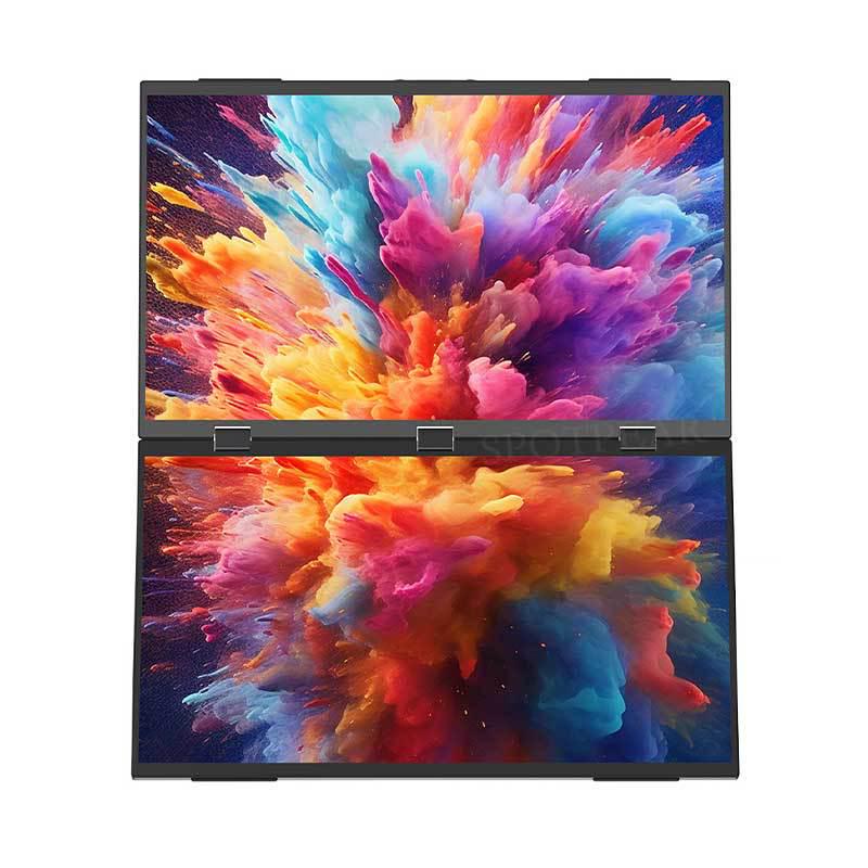 14-inch Dual Display Laptop with 1080P LCD, Built-in Gravity Sensor, and Speaker