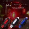 LED USB Rechargeable Bicycle Tail Light - Flashing Warning Light for Night Riding.