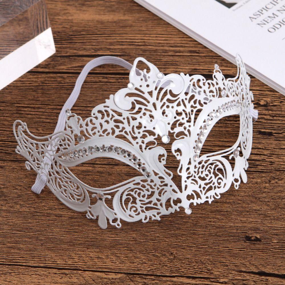 Rhinestone Halloween Party Mask Vintage Masquerade Mask  Facial Jewelry Accessories