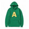 Alvin and The Chipmunks Anime Hoodies Soft Eco Friendly Material A Letters Printing Sweatshirt Casual Streetwear Men and Women