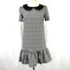 JILL STUART Short Sleeve Dress Women’s S Gray Glen Check