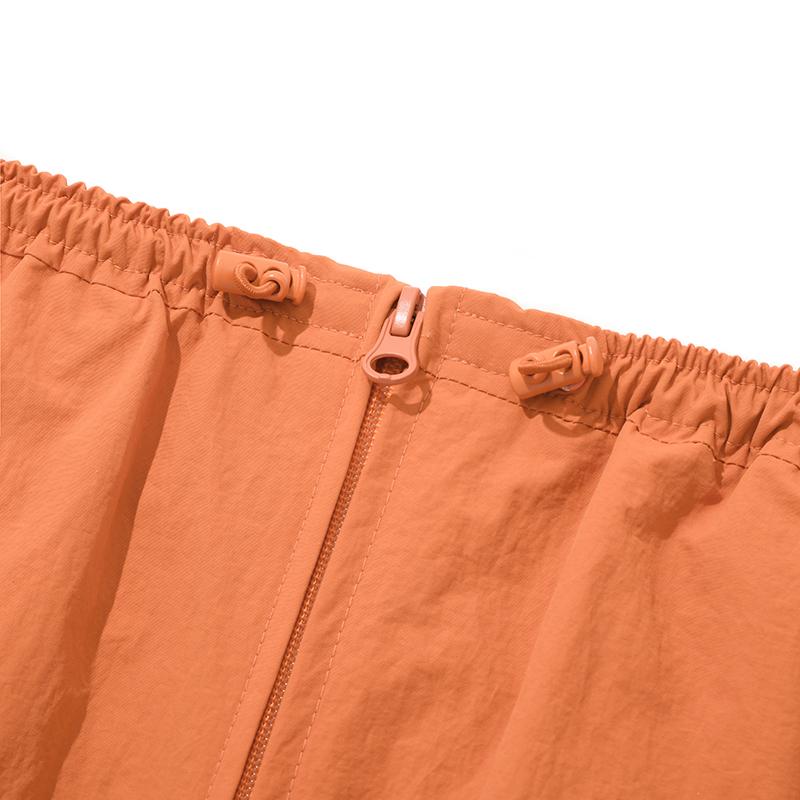 Kirsh Doodle Cherry Two-Way Zip-Up Long Skirt [Orange]
