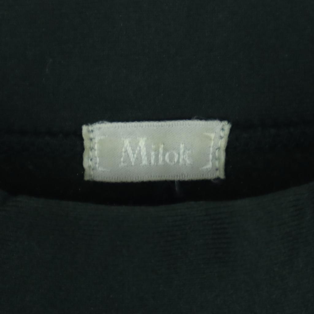 Milok Made in Japan Długi rękaw Wysoki dekolt Krój M khaki Koszulka z długim rękawem Kobiety Używane