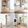 Compact Multi-Functional Telescopic A-Frame Ladder: Lightweight, Thickened, 3-Step Household and Indoor Folding Climbing Ladder