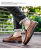 Men's Soft-Soled Leather Slip-On Loafers - Lightweight Casual Design