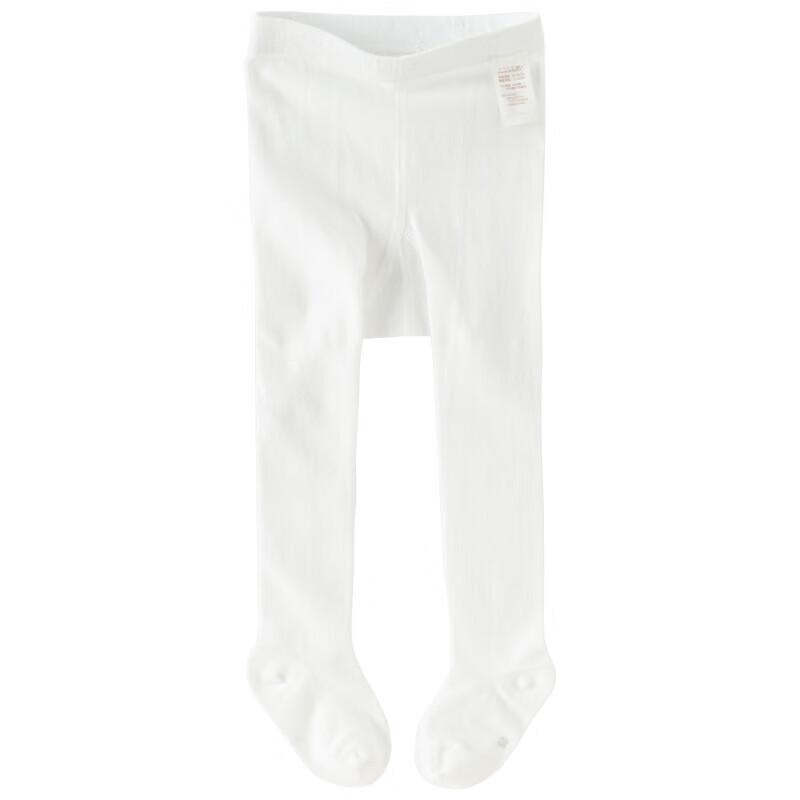 DAVE & BELLA Girls' White Summer Thin Knit Tights