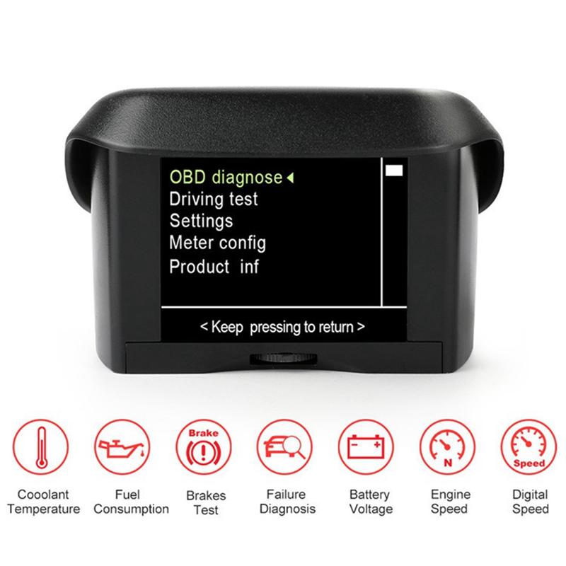 SXR-Car Digital Speedometer Car Display Trument A202 OBD2 OBD2 Head-Up Display Trip Display Speed