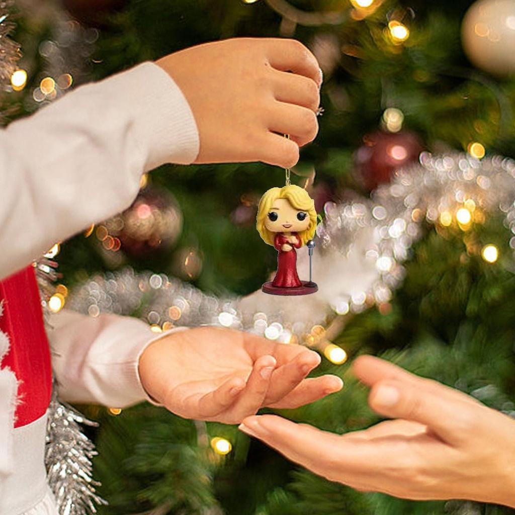 2D Flat Acrylic Mini Dolly Advent Calendar Queen of Music Cute Parton Ornaments Countdown Calendar Backpack Pendents Christmas Decorations 2025