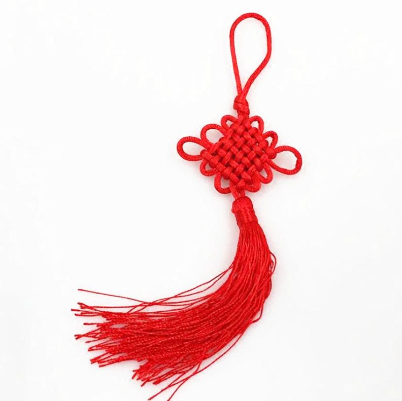 Beaded Hanfu Style Ice Silk Hanging Tassel with Fan Decoration and DIY Lantern Ornament