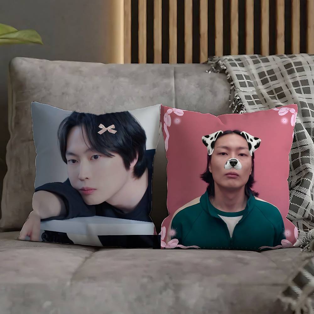 R-Roh J-Jae W-Won Pillow Case For Sofa Decor Home Car Office Living Room Printing Cushion Cover Decorations and Protector