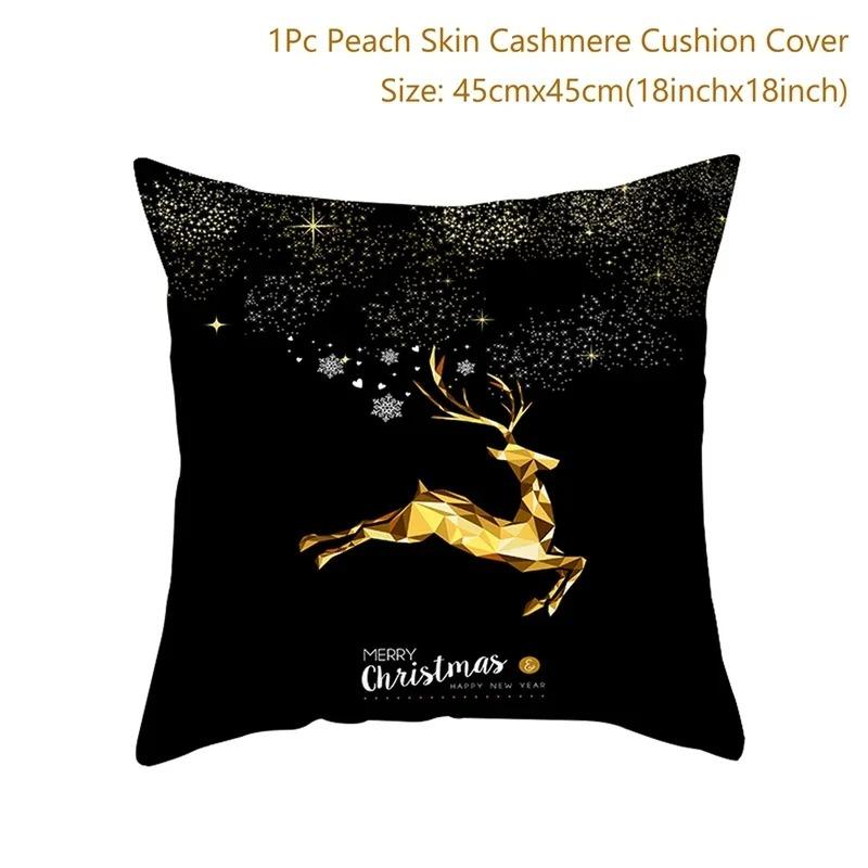 Christmas Themed Pillowcases Car Accessories Office Santa Claus Guest Sofa Home Pillowcases
