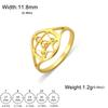 Dawapara Merkaba Star Ring Sacred Geometry Wedding Band Mystical Symbol Protection Amulet Stainless Steel Spiritual Jewelry