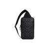 Sullivan Series 16 Crossbody taška se zipem a celoplošným potiskem loga Malá pánská crossbody taška Uhlově černá C9867-QBMI5