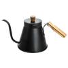 Kaffekanne Dryppkanne 900ml IH-kompatibel Direkte ild-kompatibel Stilig Dryppbruk Personer med lokk Smal munn Camping Utendørs +kuRo 3-5 (Svart)
