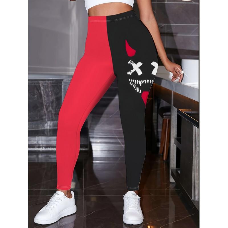 2026 Womens High-Waist Printed Yoga Leggings Casual Slim Fit Activewear Pants