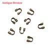 100pcs 4.5x4mm Wire Protectors Wire Guard Guardian Protectors Loops U Shape Accessories Clasps Connector for Jewelry Making