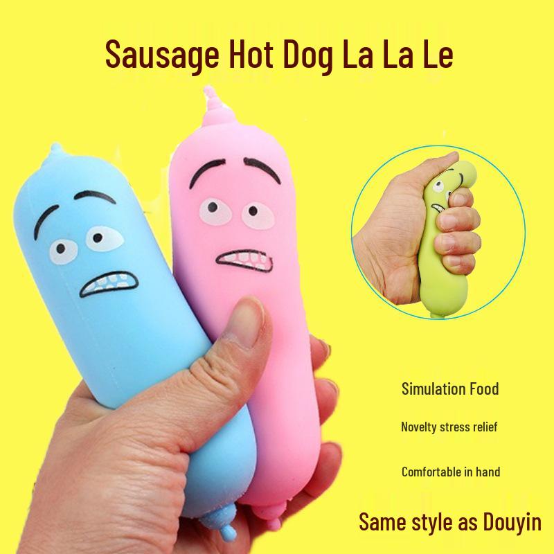 Cross-Border Slow Rebound Creative Sausage Squishy Toy for Kids