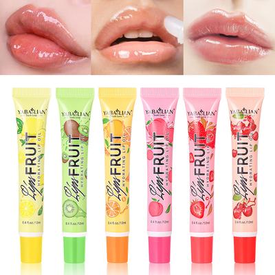 Fruit Lip Glaze Makeup Lipgloss Lang anhaltender feuchtigkeitsspendender natürlicher Lipgloss Perlglanz feuchtigkeitsspendende Lippen
