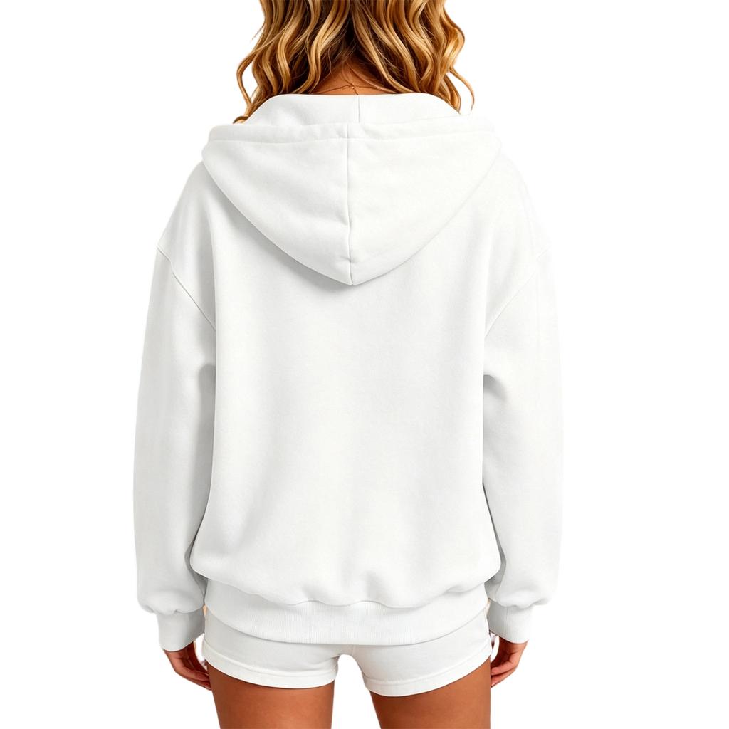 Girls' Half Zip Hoodie Pullover Sweatshirt with Pockets Loose Fit Casual Top