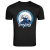 Ride The Wave Surfing Ocean Vintage Style Graphic T-Shirt
