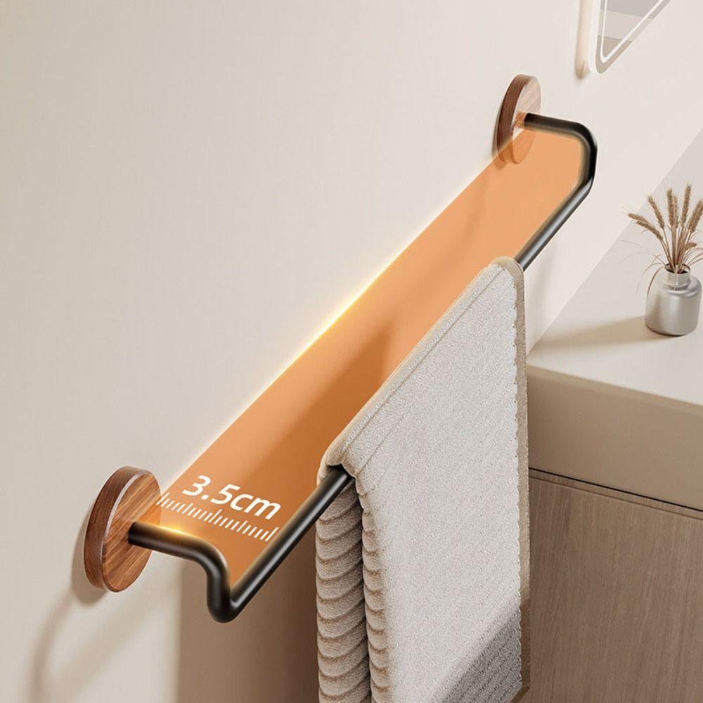 Simple Installation Wall Mounted Towel Holder Single Bar Storage Holder  Home Organization