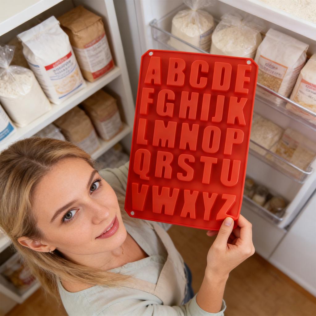 Silikon-Kuchenformen, Schokoladenformen, Silikon-Buchstabenformen, Kuchenbackutensilien, DIY-Backbleche