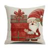 Christmas Printed Pillowcase Polyester Home Sofa Decoration Pillow Festive Atmosphere Cushion