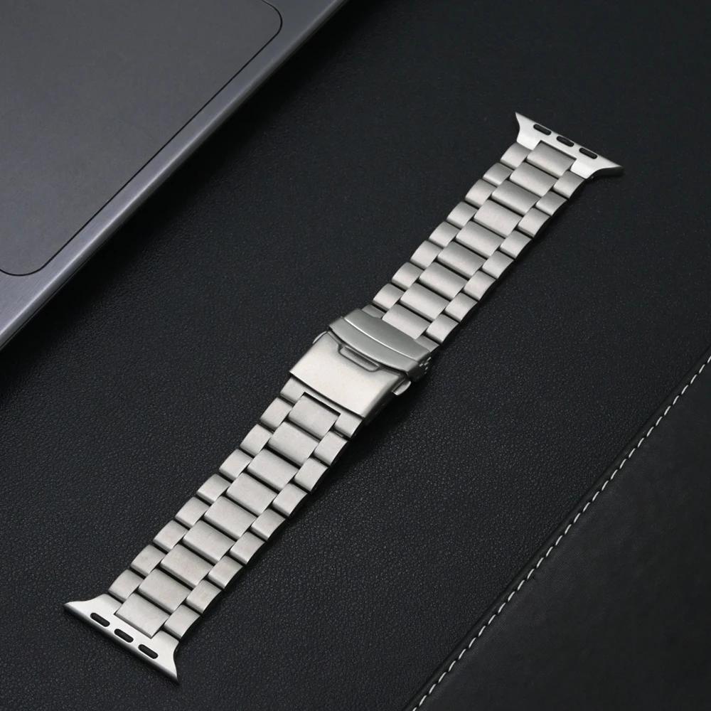 

Роскошный титановый ремешок для Apple Watch Ultra 49 мм Серии 10 46 мм Титановый оранжевый ремешок+чехол для Apple 9 8 7 6 5 SE Watch 45 мм 44 мм for ultra 49mm&NO BOX